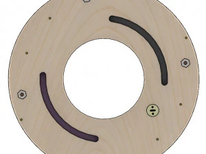 LS2BLROD40A-Mecanismo Tai Chi para corte l&aacute;ser Modelo de impresión 3D