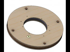 LS2BLROD40A-Mecanismo Tai Chi para corte l&aacute;ser Modelo de impresión 3D