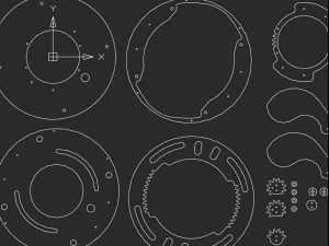 LS2BLROD40A-Mecanismo Tai Chi para corte l&aacute;ser Modelo de impresión 3D