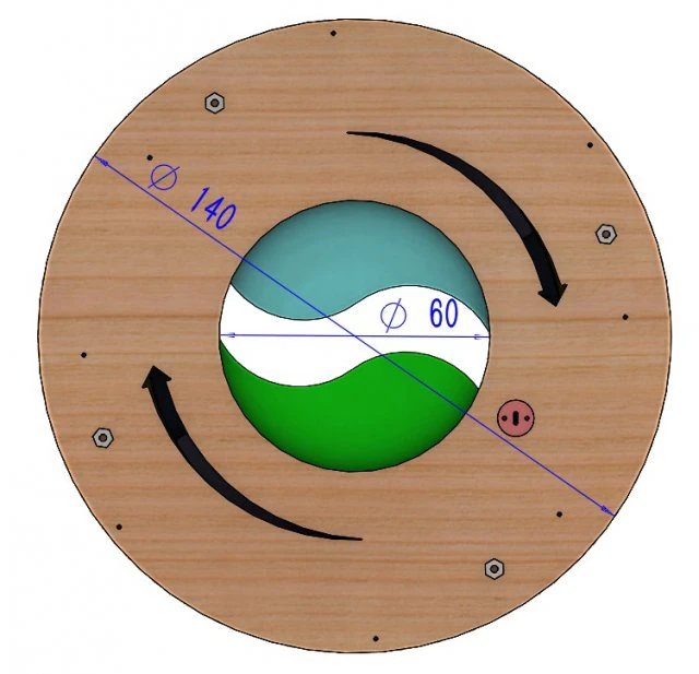 LS2BLROD60A-mechanische taijimechanische iris 3D printmodel .c4d .max .obj .3ds .fbx .stl .blend 