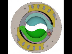 LS2BLROD60A-mechanische taijimechanische iris 3D printmodel