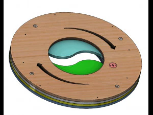 LS2BLROD60A-mechanische taijimechanische iris 3D printmodel