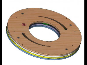 LS2BLROD60A-mechanische taijimechanische iris 3D printmodel