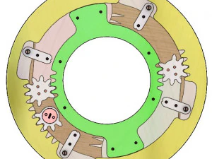 LS2BLROD70A-Mechanical taijimechanical iris 3D Print Model