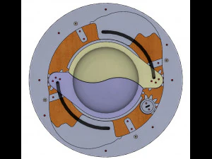 LS2BLROD80A-Mechanical taijimechanical iris 3D Print Model