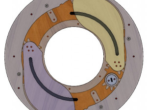 LS2BLROD80A-Mechanical taijimechanical iris Model do druku 3D