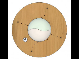 LS2BLROD90A-Tai Chi Mechanism for laser cut 3D Baskı Modeli