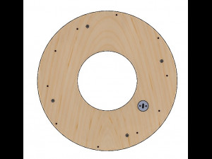 LS2BLROD90A-Tai Chi Mechanism for laser cut 3D Baskı Modeli