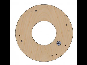 LS2BLROD90A-Tai Chi Mechanism for laser cut 3D Print Model