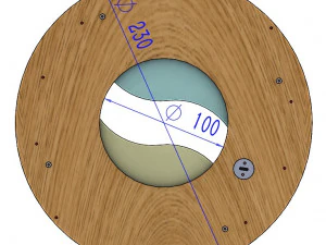 LS2BLROD100A-Mecanismo Tai Chi para corte l&aacute;ser Modelo de impresión 3D