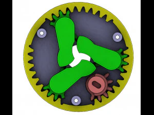 3DP3BLROD10A-Iris mechanism for 3d printing 3D Print Model