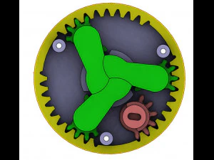 3DP3BLROD10A-Iris mechanism for 3d printing 3D Print Model