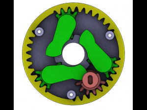 3DP3BLROD10A-Iris mechanism for 3d printing 3D Print Model