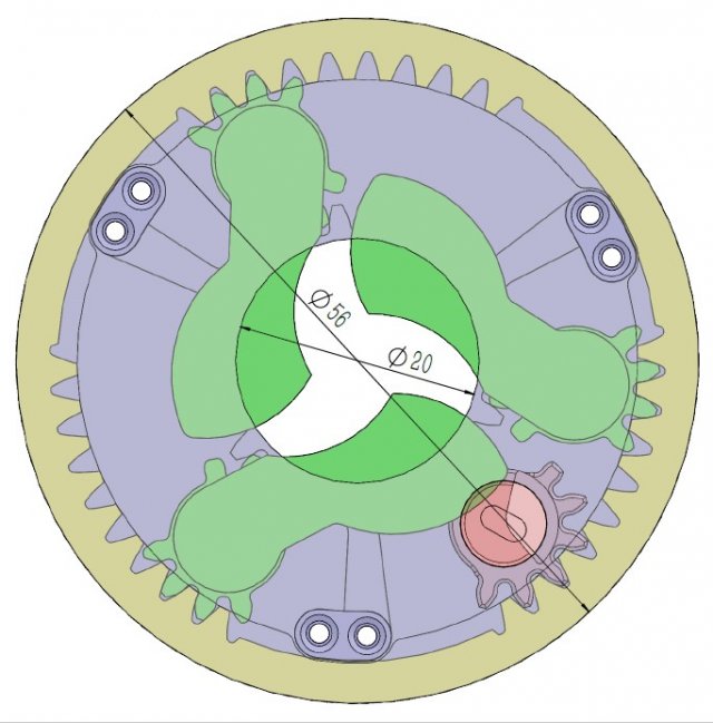 3DP3BLROD20A-Iris mechanism for 3d printing 3D Print Model .c4d .max .obj .3ds .fbx .stl .blend 