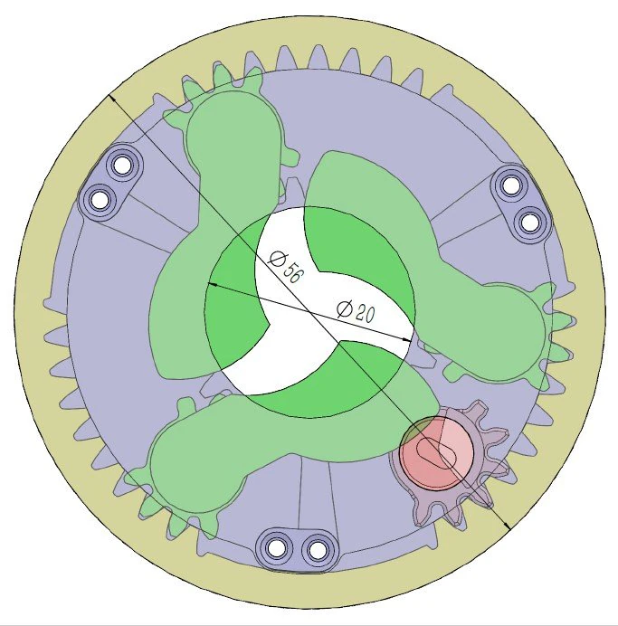 3DP3BLROD20A-Iris mechanism for 3d printing 3D Print Model .c4d .max .obj .3ds .fbx .stl .blend 