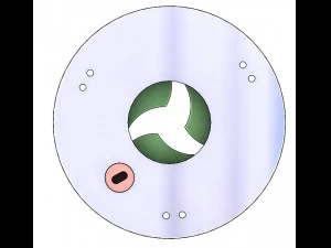 3DP3BLROD20A-Iris mechanism for 3d printing 3D Print Model