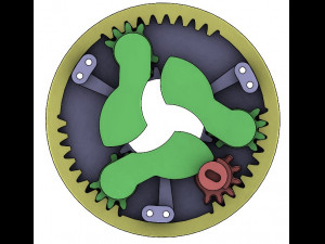 3DP3BLROD20A-Iris mechanism for 3d printing 3D Print Model