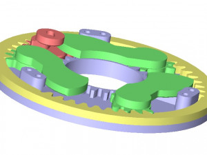 3DP3BLROD20A-Iris mechanism for 3d printing 3D Print Model