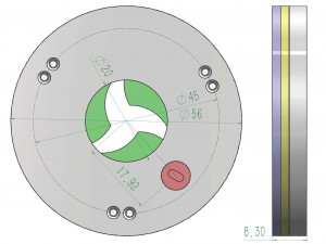 3DP3BLROD20A-Iris mechanism for 3d printing 3D Print Model