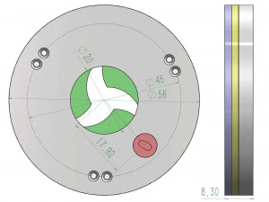 3DP3BLROD20A-Iris mechanism for 3d printing 3D Print Model