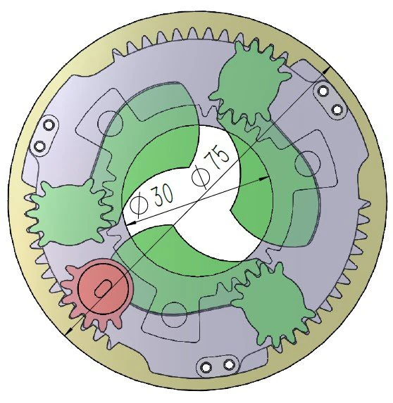 3DP3BLROD30A-Iris mechanism for 3d printing 3D Print Model .c4d .max .obj .3ds .fbx .stl .blend 