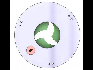 3DP3BLROD30A-Iris mechanism for 3d printing 3D Print Model