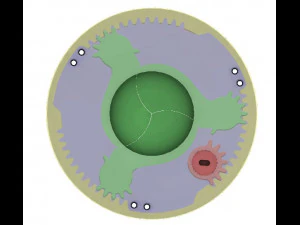 3DP3BLROD30A-Iris mechanism for 3d printing 3D Print Model