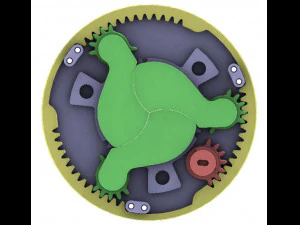 3DP3BLROD30A-Iris mechanism for 3d printing 3D Print Model