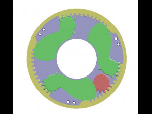 3DP3BLROD30A-Iris mechanism for 3d printing 3D Print Model