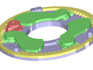 3DP3BLROD30A-Iris mechanism for 3d printing 3D Print Model