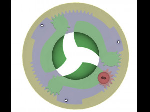 3DP3BLROD40A-Iris mechanism for 3d printing 3D Принт Модель