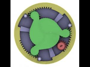 3DP3BLROD40A-Iris mechanism for 3d printing 3D Принт Модель
