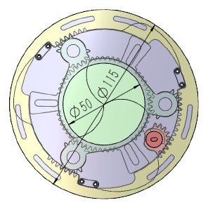 3DP3BLROD50A-Iris mechanism for 3d printing Modelo de impresión 3D .c4d .max .obj .3ds .fbx .stl .blend 