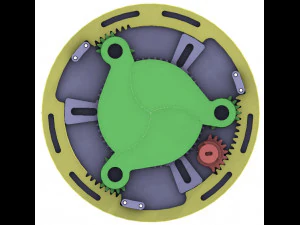 3DP3BLROD50A-Mecanismo de iris para impresi&oacute;n 3d Modelo de impresión 3D