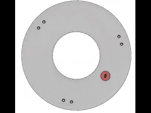 3DP3BLROD50A-Mecanismo de iris para impresi&oacute;n 3d Modelo de impresión 3D