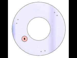 3DP3BLROD50A-Mecanismo de iris para impresi&oacute;n 3d Modelo de impresión 3D