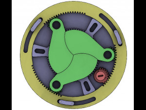 3DP3BLROD60A-Iris mechanism for 3d printing Modelo de impresión 3D