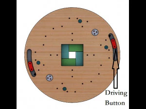 SL4BLSH40A-Laser Cut Square Hole Sliding Iris Diaphragm 3D Print Model