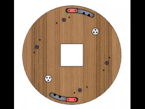 SL4BLSH40A-Laser Cut Square Hole Sliding Iris Diaphragm 3D 打印模型
