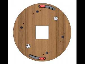 SL4BLSH40A-Laser Cut Square Hole Sliding Iris Diaphragm 3D Print Model