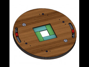 SL4BLSH60A-Laser Cut Square Hole Sliding Iris Diaphragm Modello di stampa 3D