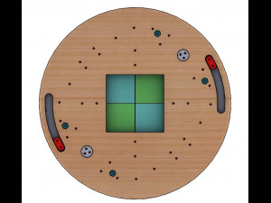 SL4BLSH60A-Laser Cut Square Hole Sliding Iris Diaphragm Modello di stampa 3D