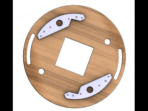 SL4BLSH60A-Laser Cut Square Hole Sliding Iris Diaphragm Modello di stampa 3D