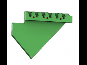 SL4BLSH60A-Laser Cut Square Hole Sliding Iris Diaphragm Modello di stampa 3D