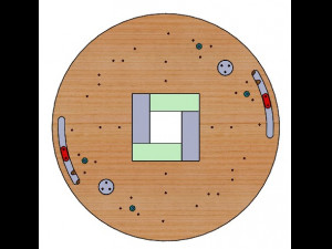 SL4BLSH80A-Laser Cut Square Hole Sliding Iris Diaphragm 3D Принт Модель