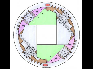 SL4BLSH80A-Laser Cut Square Hole Sliding Iris Diaphragm 3D Print Model