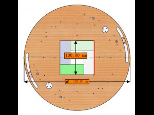 SL4BLSH100A-Diafragma de iris deslizante con orificio cuadrado cortado con l&aacute;ser Modelo de impresión 3D