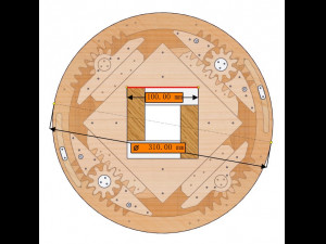 SL4BLSH100A-Laser Cut Square Hole Sliding Iris Diaphragm Modelo de impresión 3D