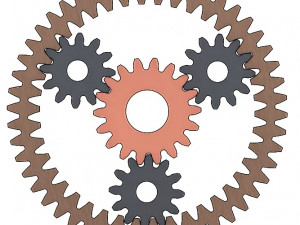 Epicyclic gear sets DXF STEP Vector files 3D Print Model