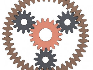 Epicyclic gear sets DXF STEP Vector files Modelo de impresión 3D